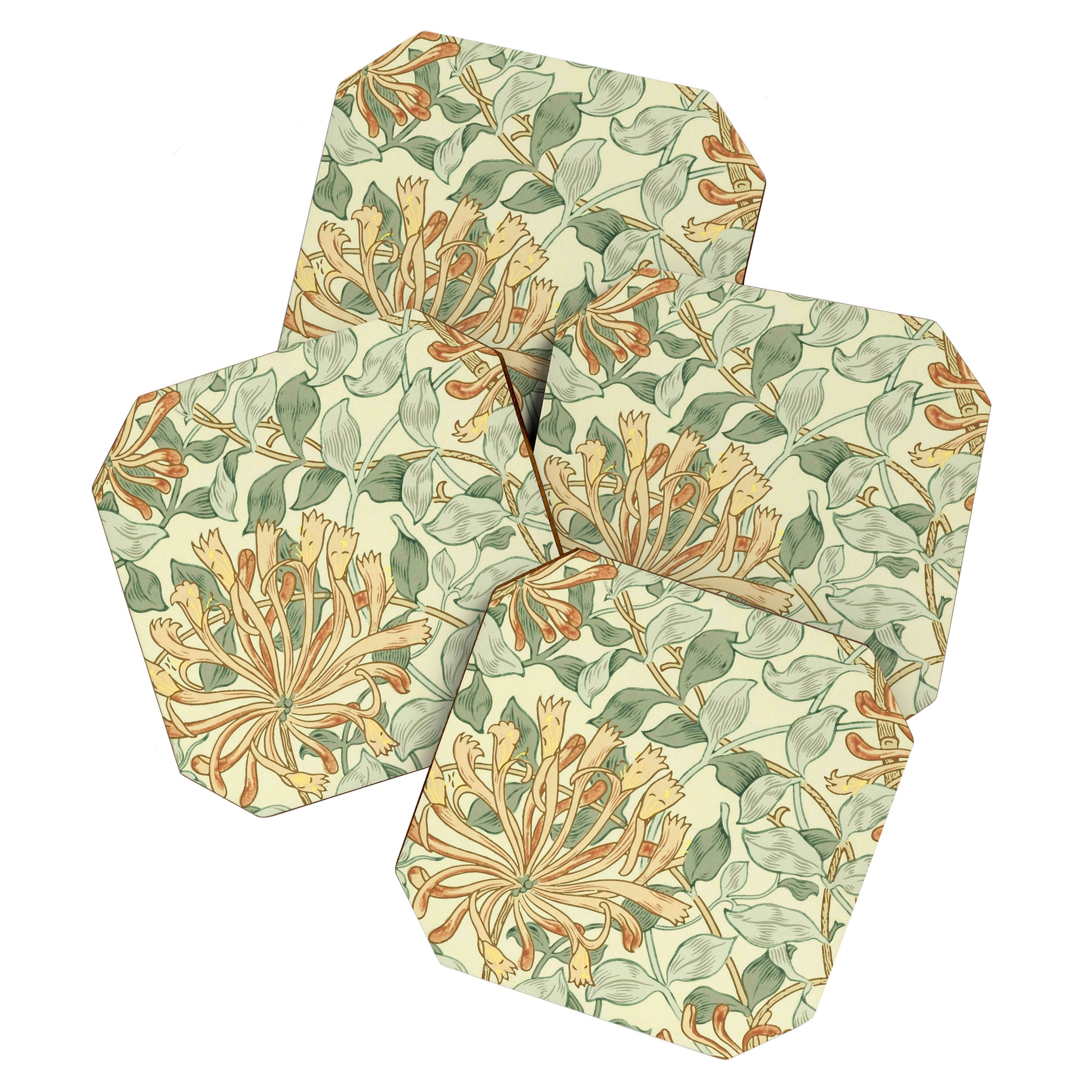 William Morris "Honeysuckle" 3. Coaster Gallery Image 1
