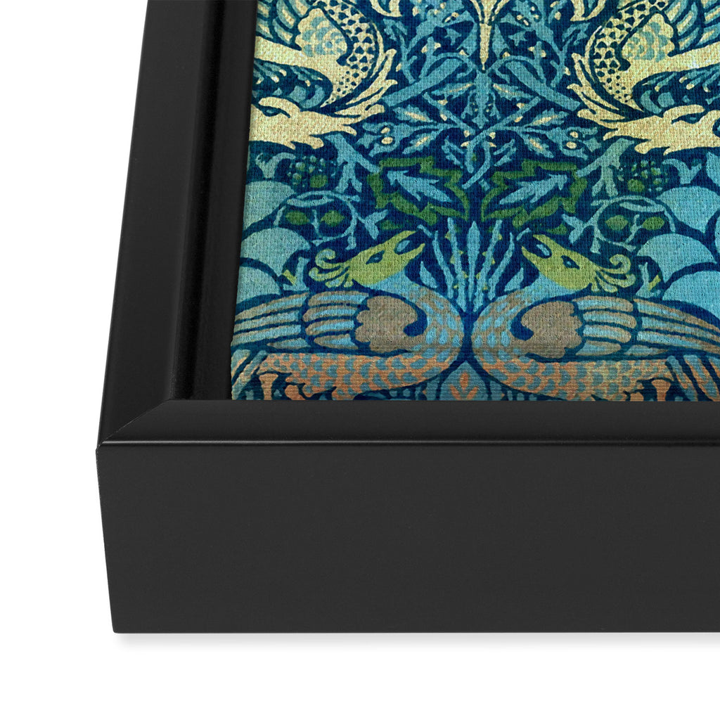 William Morris "Peacock and Dragon" Framed Canvas Print Gallery Image 3