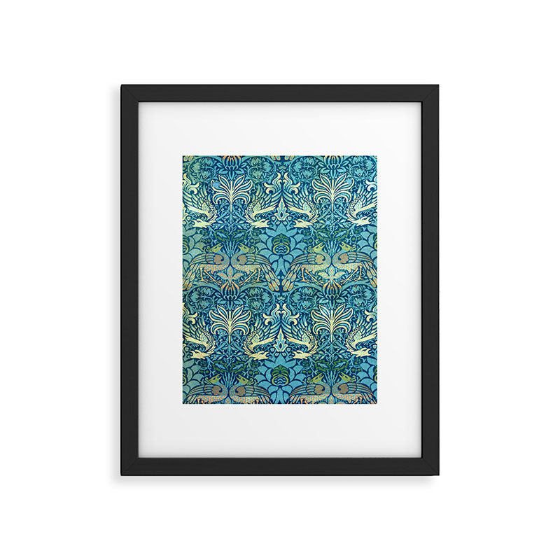 William Morris "Peacock and Dragon" Framed Art Print Gallery Image 5