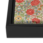 William Morris "Rose" Framed Canvas Print Gallery Image 3