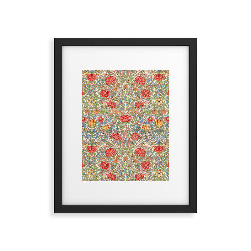William Morris "Rose" Framed Art Print Gallery Image 6