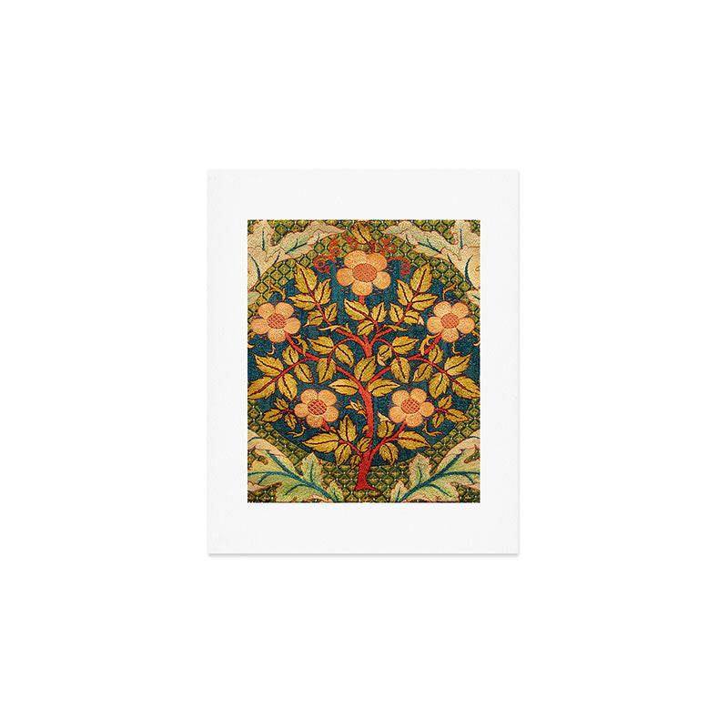 William Morris "Rose Wreath" Art Print Gallery Image 1