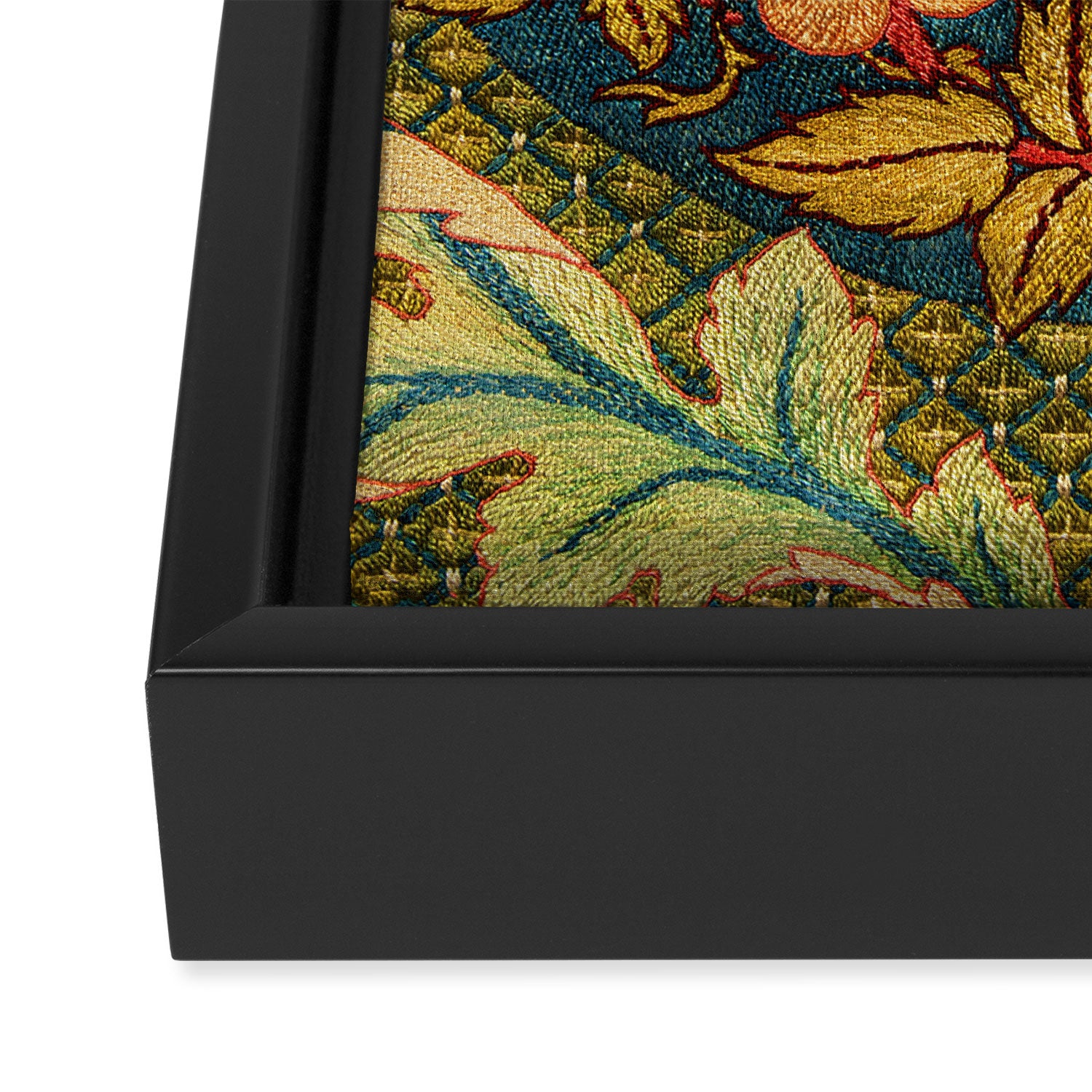 William Morris "Rose Wreath" Framed Canvas Print Gallery Image 3