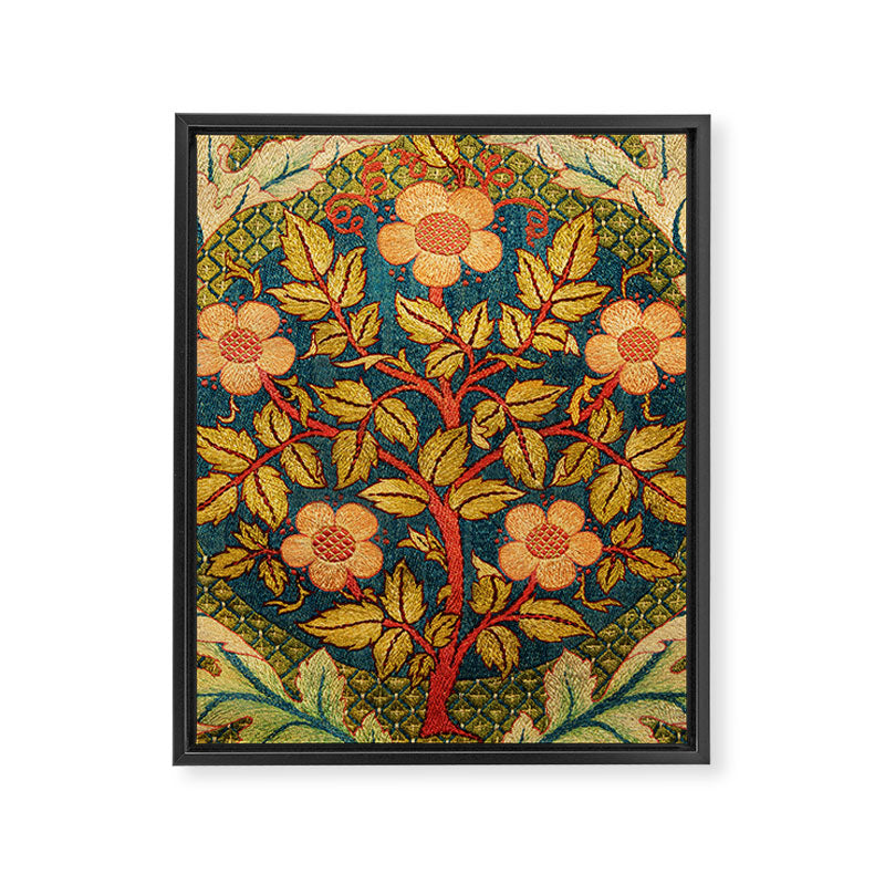 William Morris "Rose Wreath" Framed Canvas Print Gallery Image 8