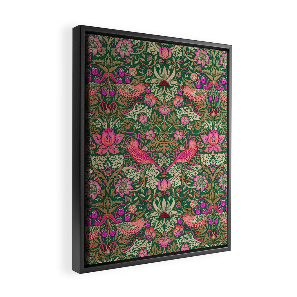 William Morris "Strawberry Thief" 7. Framed Canvas Print Gallery Image 2