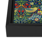 William Morris "Strawberry Thief" 11. Framed Canvas Print Gallery Image 3