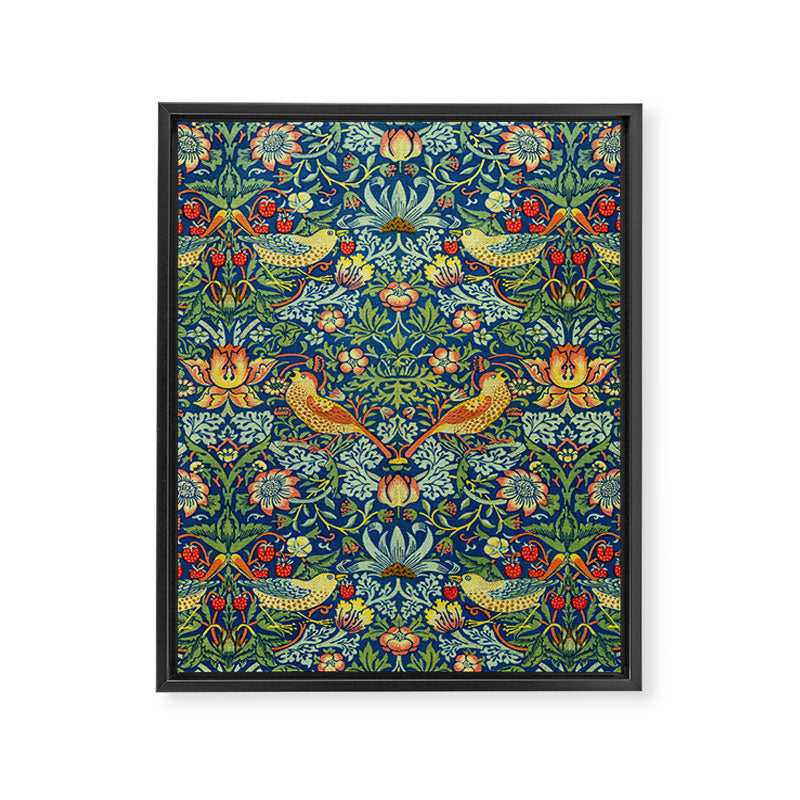 William Morris "Strawberry Thief" 11. Framed Canvas Print Gallery Image 8