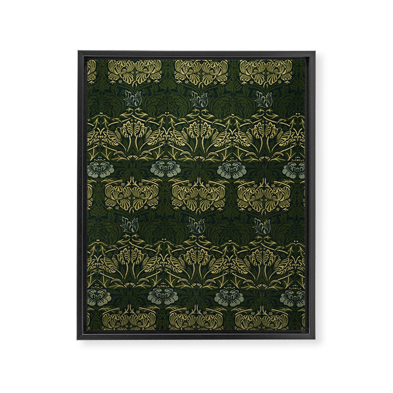 William Morris "Tulip and rose" 1. Framed Canvas Print Gallery Image 6