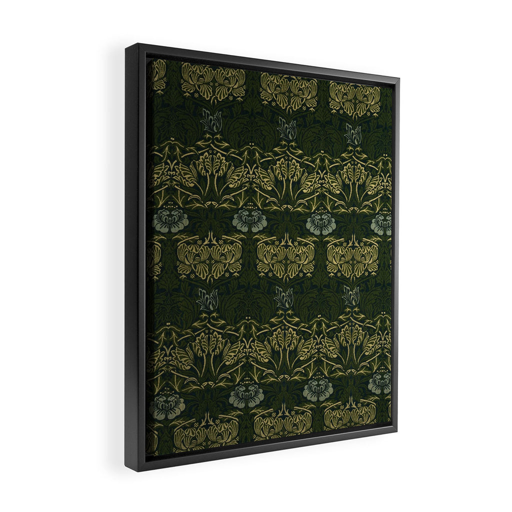 William Morris "Tulip and rose" 1. Framed Canvas Print Gallery Image 2