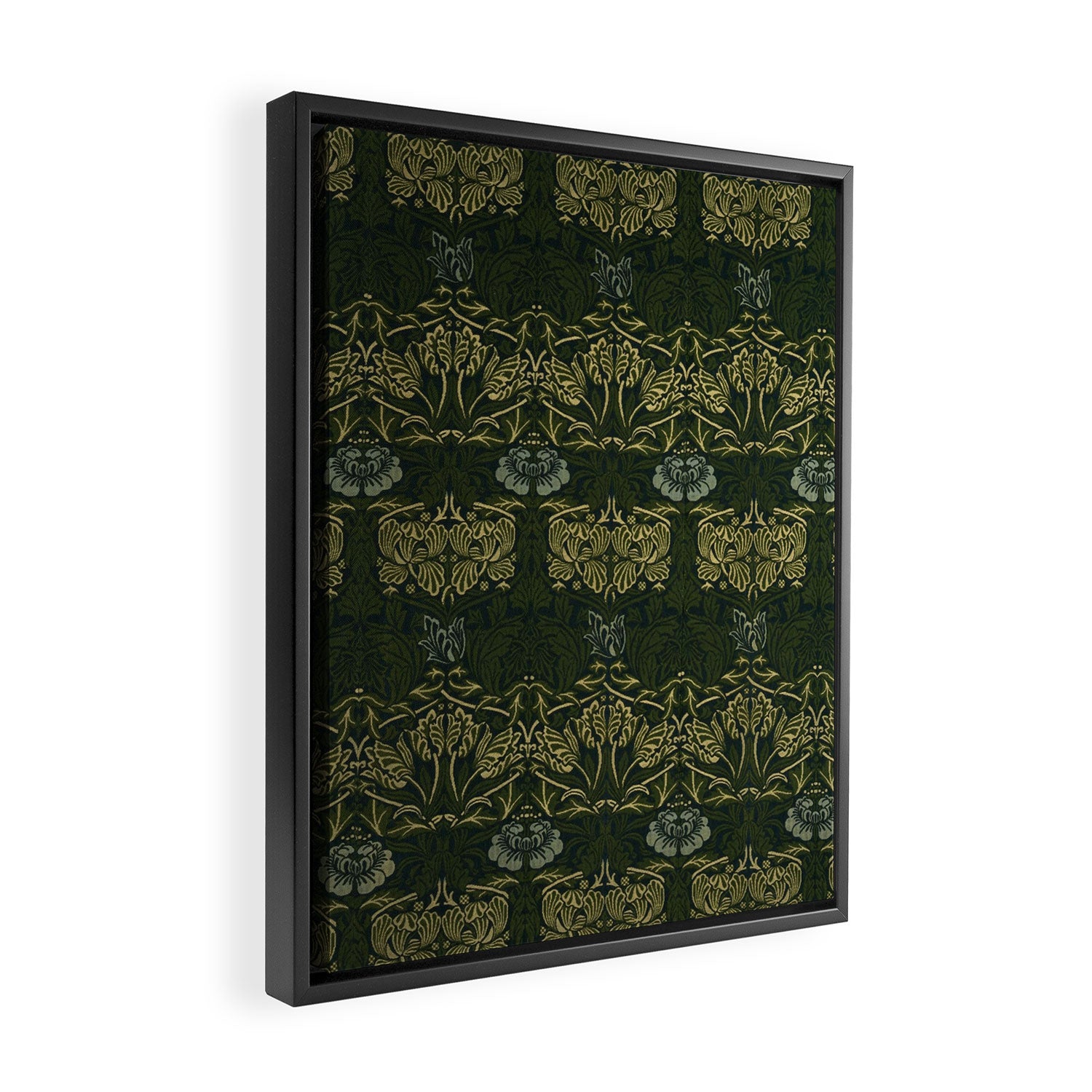 William Morris "Tulip and rose" 1. Framed Canvas Print Gallery Image 2
