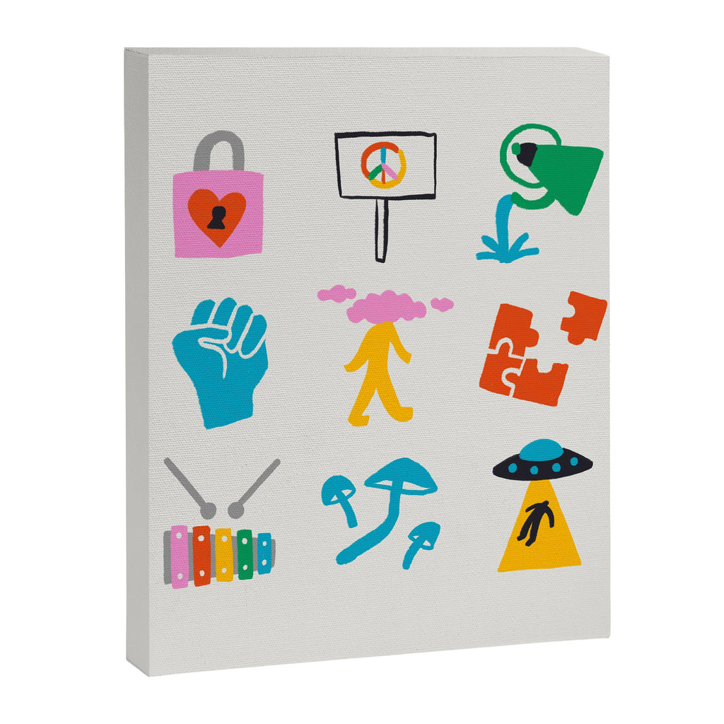 Aquarius Emoji Canvas Print Gallery Image 8