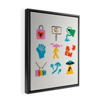 Aquarius Emoji Framed Canvas Print Gallery Image 2