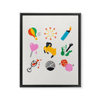 Aries Emoji Framed Canvas Print Gallery Image 8