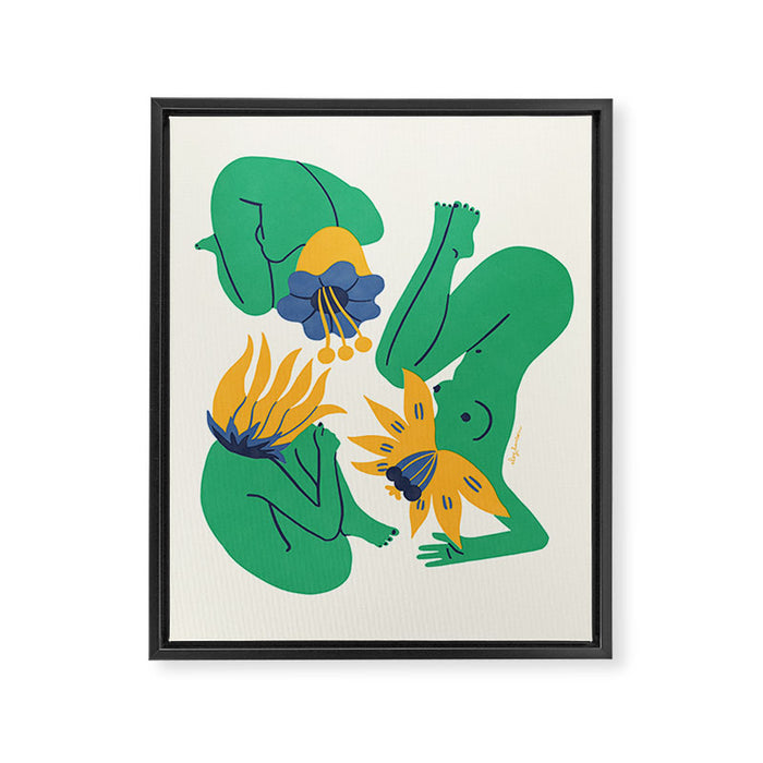 Bloomers Framed Canvas Print Gallery Image 1