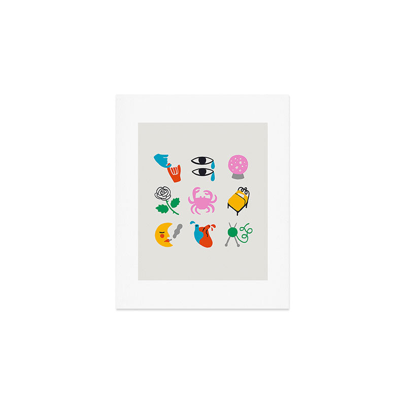 Cancer Emoji Art Print Gallery Image 1