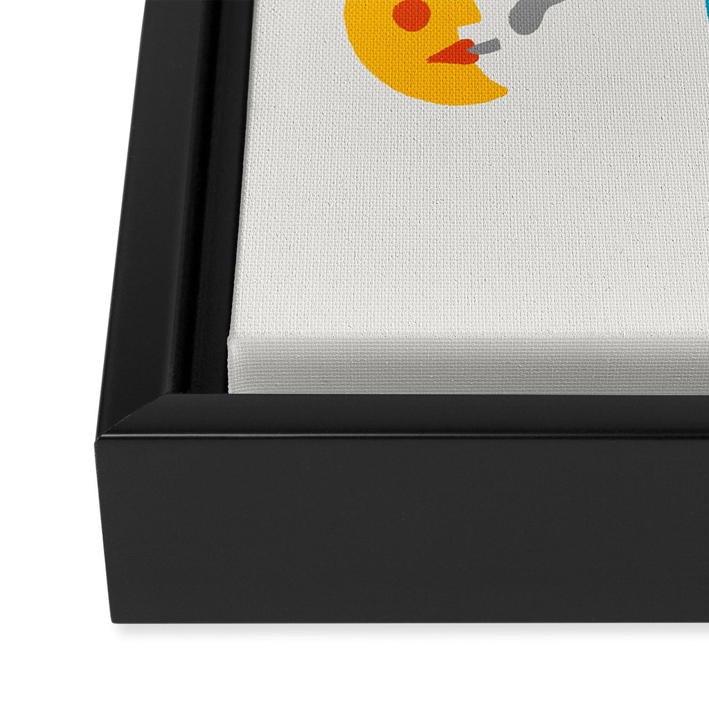 Cancer Emoji Framed Canvas Print Gallery Image 3
