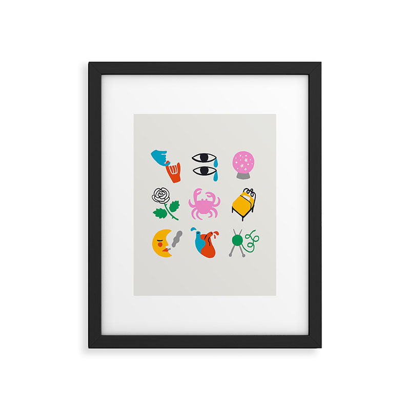 Cancer Emoji Framed Art Print Gallery Image 6