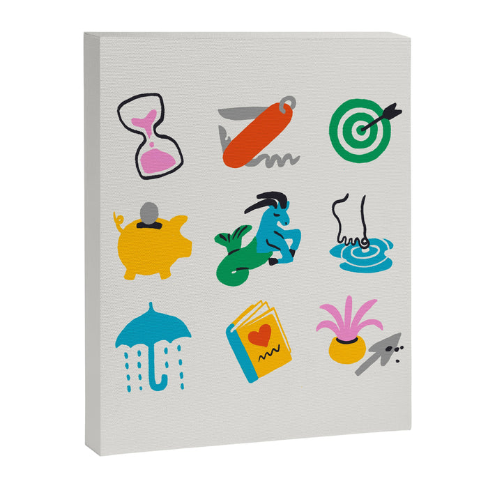 Capricorn Emoji Canvas Print Gallery Image 1