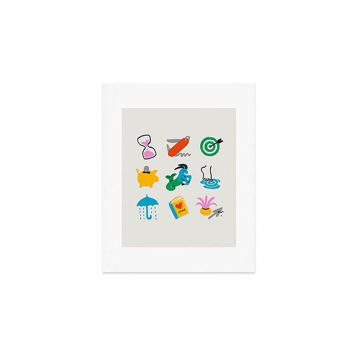 Capricorn Emoji Art Print Gallery Image 1