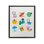 Capricorn Emoji Framed Canvas Print Gallery Image 8