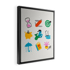 Capricorn Emoji Framed Canvas Print Gallery Image 2