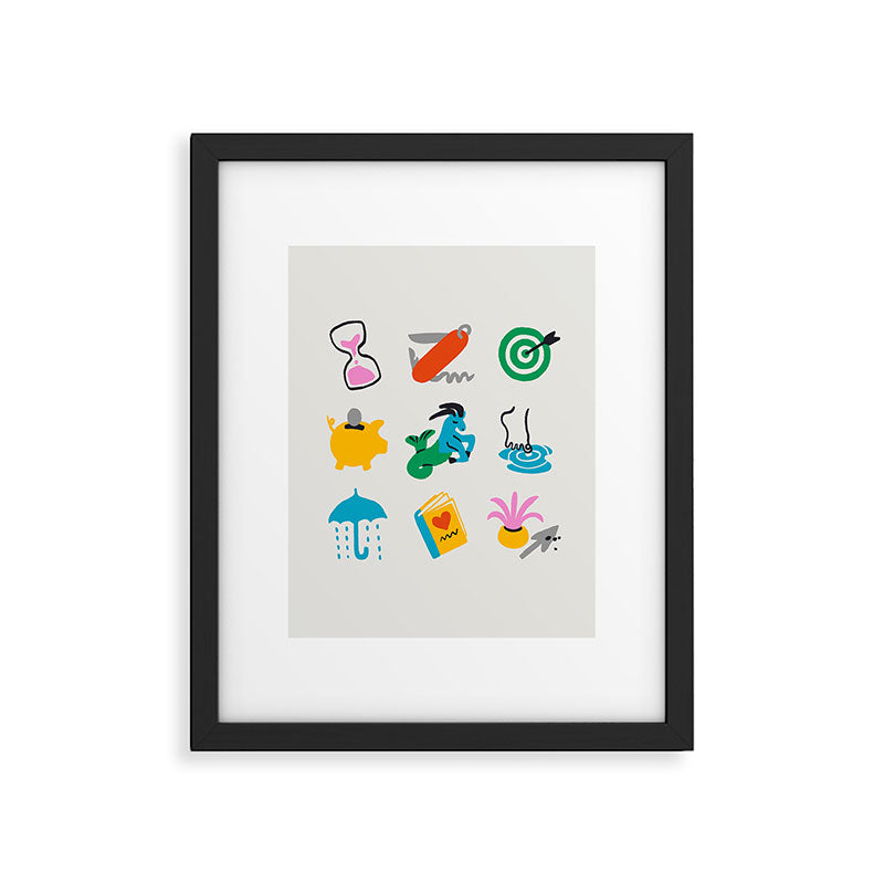 Capricorn Emoji Framed Art Print Gallery Image 6