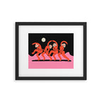 Full Moon Mushroom Dance  Framed Art Print Gallery Image 5