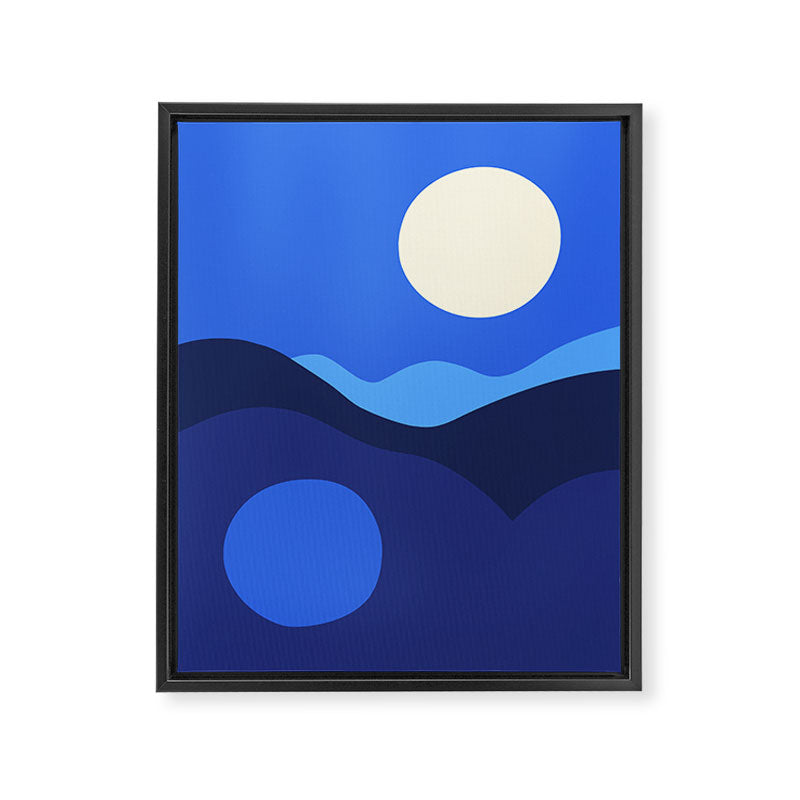 Full Moon Rising Framed Canvas Print Gallery Image 6