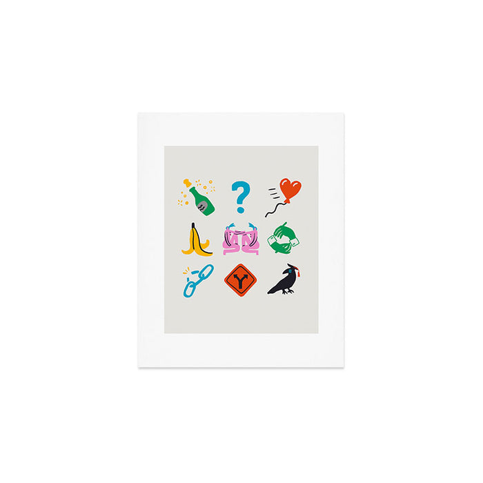 Gemini Emoji Art Print Gallery Image 1