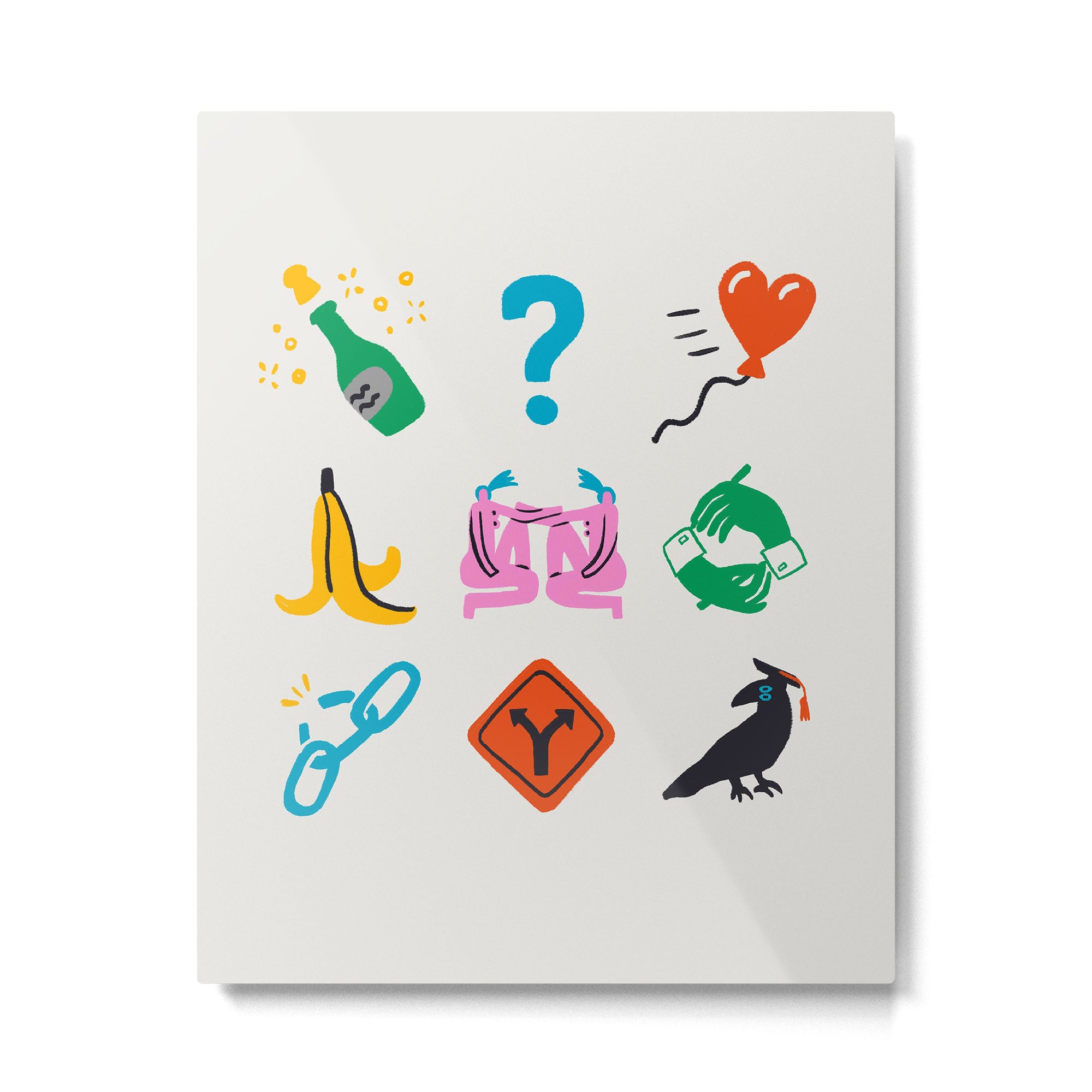 Gemini Emoji Metal Print Gallery Image 6