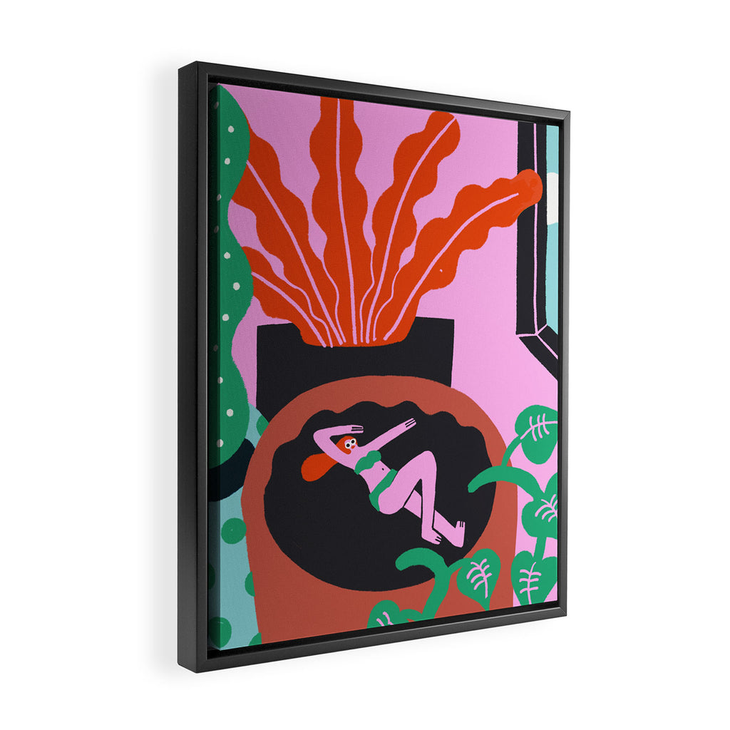 Isolation and Chill Framed Canvas Print Gallery Image 2