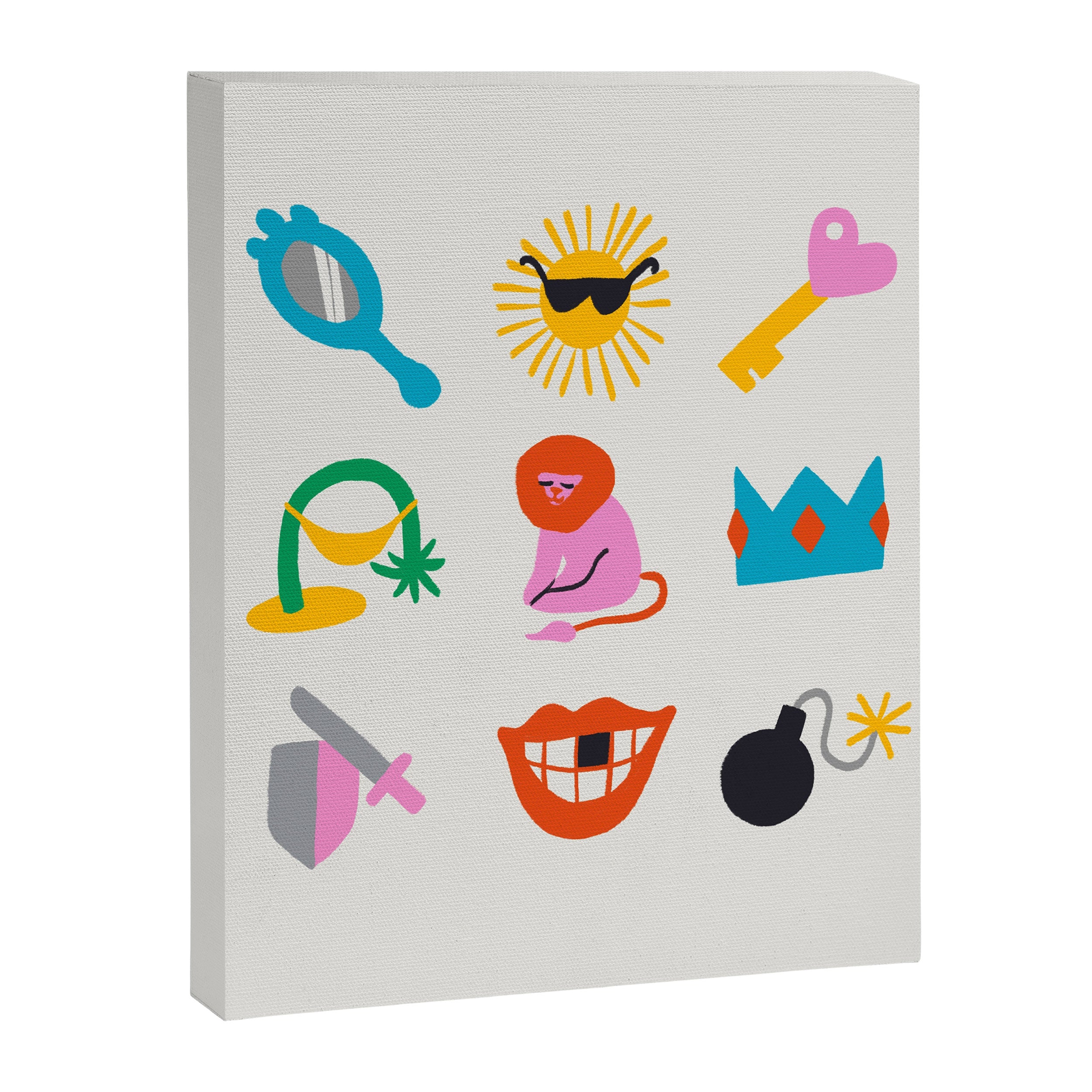 Leo Emoji Canvas Print Gallery Image 8