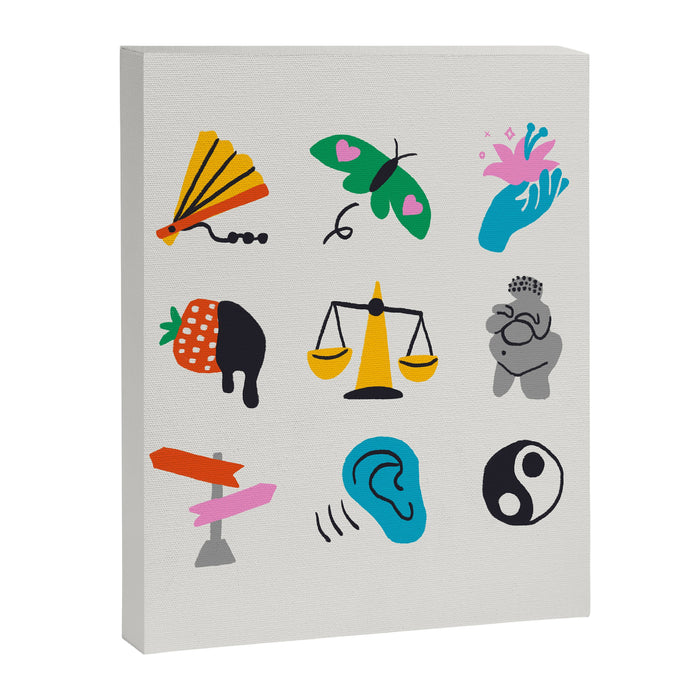 Libra Emoji Canvas Print Gallery Image 1