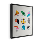 Libra Emoji Framed Canvas Print Gallery Image 2