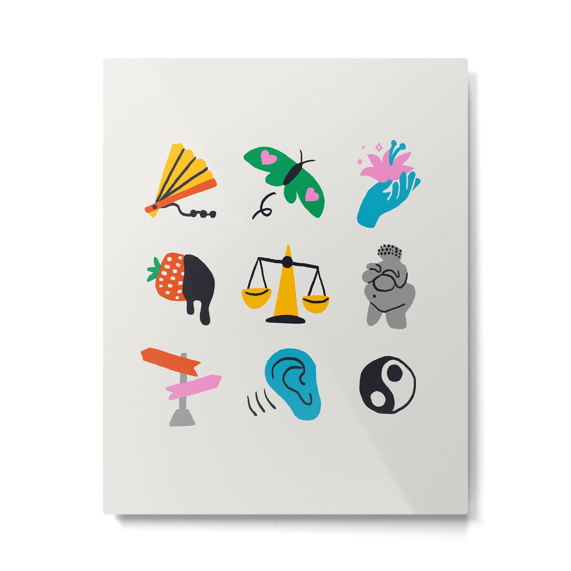 Libra Emoji Metal Print Gallery Image 6