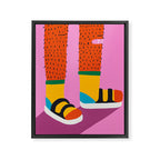 Long Hair Don't Care Framed Canvas Print Gallery Image 6