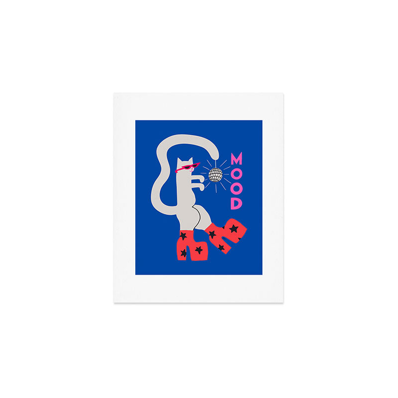 Mood Cat Art Print