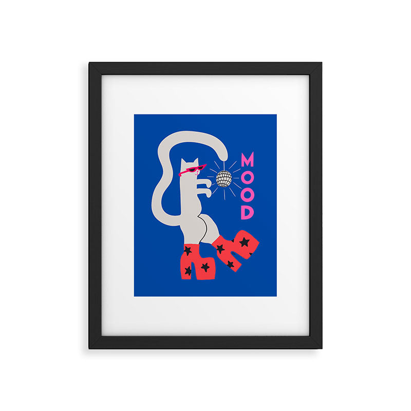 Mood Cat Framed Art Print Gallery Image 4