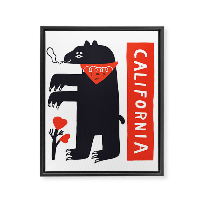 New California Framed Canvas Print Gallery Image 1