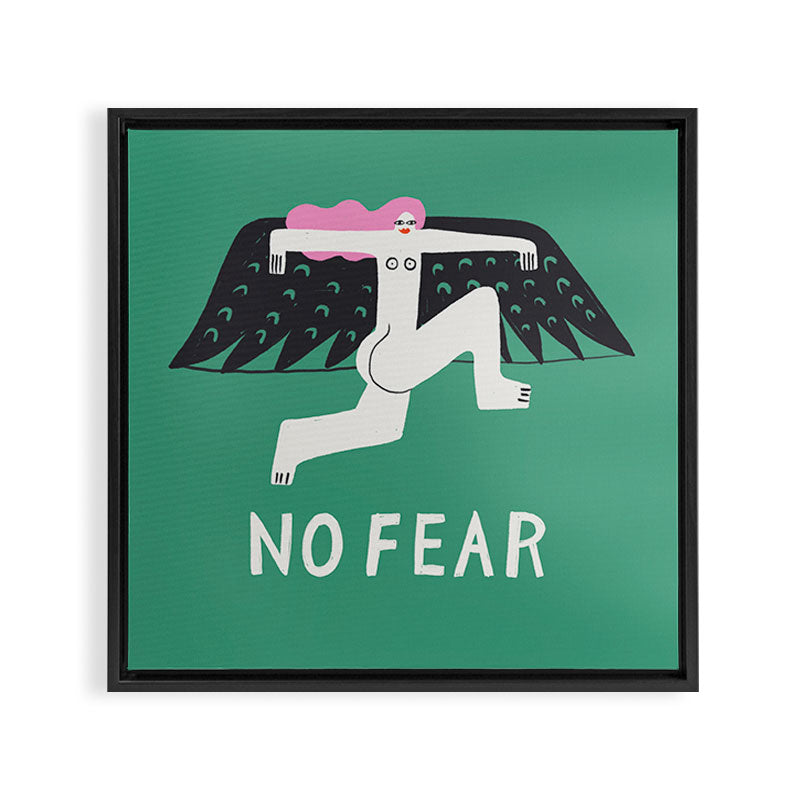 No Fear Framed Canvas Print Gallery Image 3