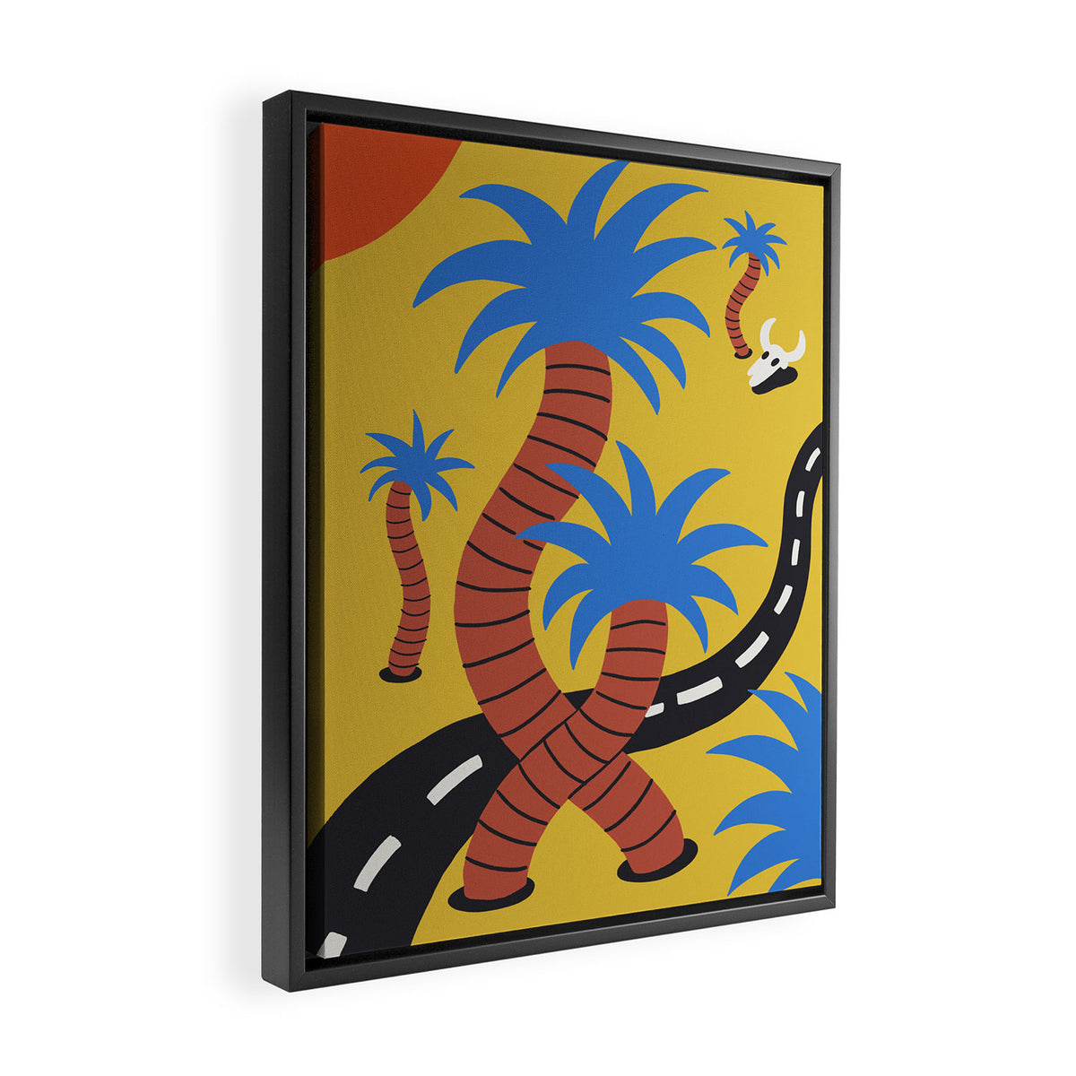 Palmy Road Trippin' Framed Canvas Print Gallery Image 2