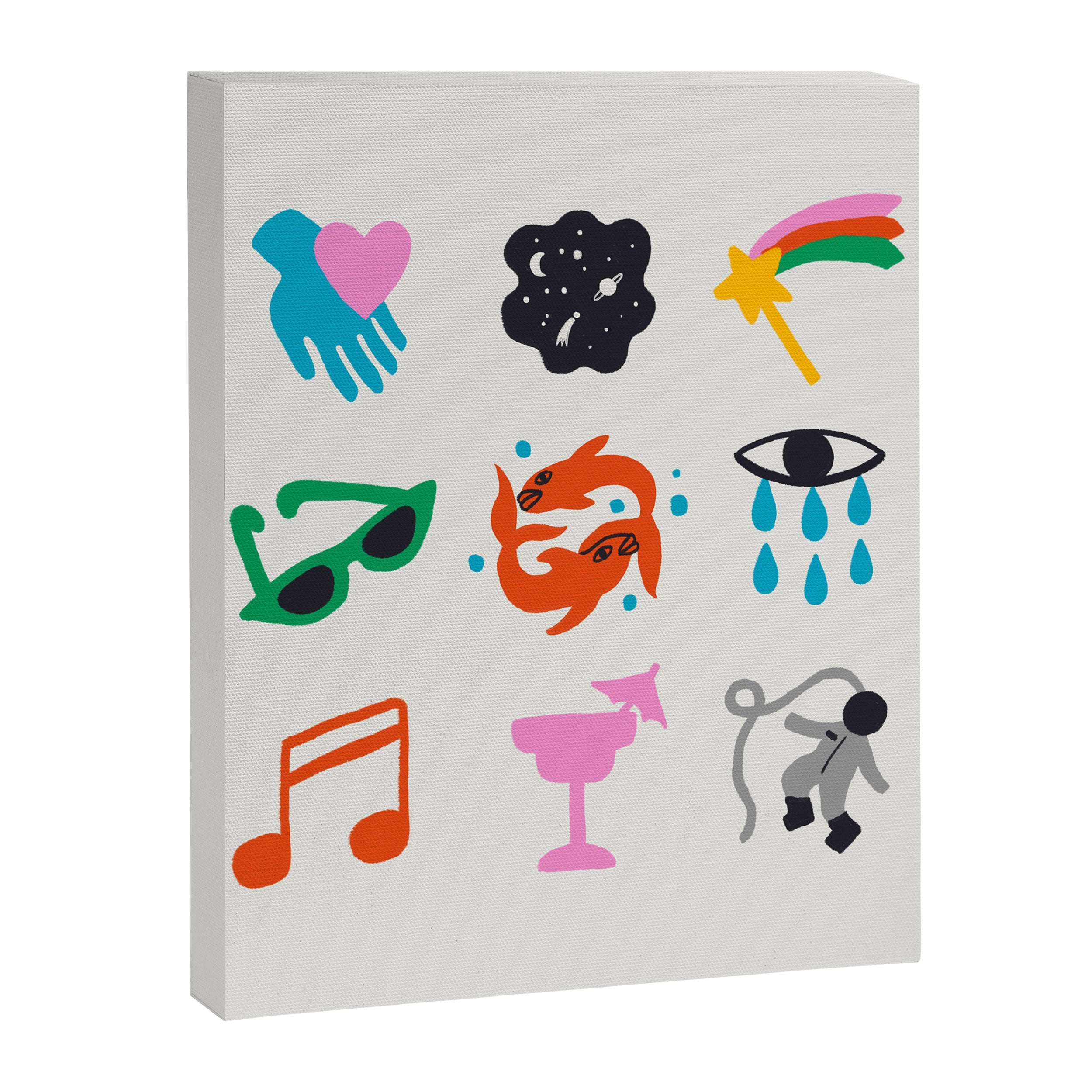Pisces Emoji Canvas Print Gallery Image 8