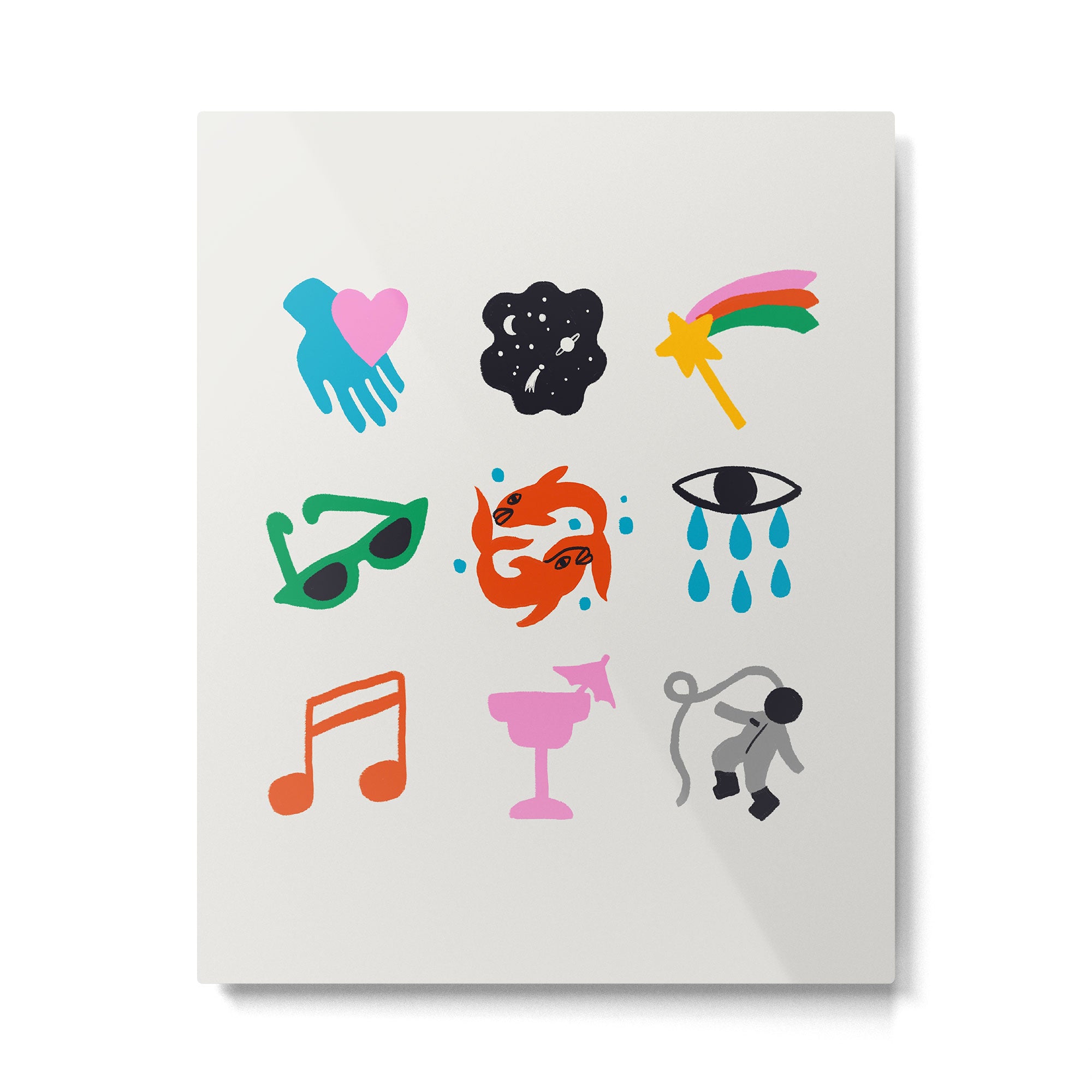Pisces Emoji Metal Print Gallery Image 6