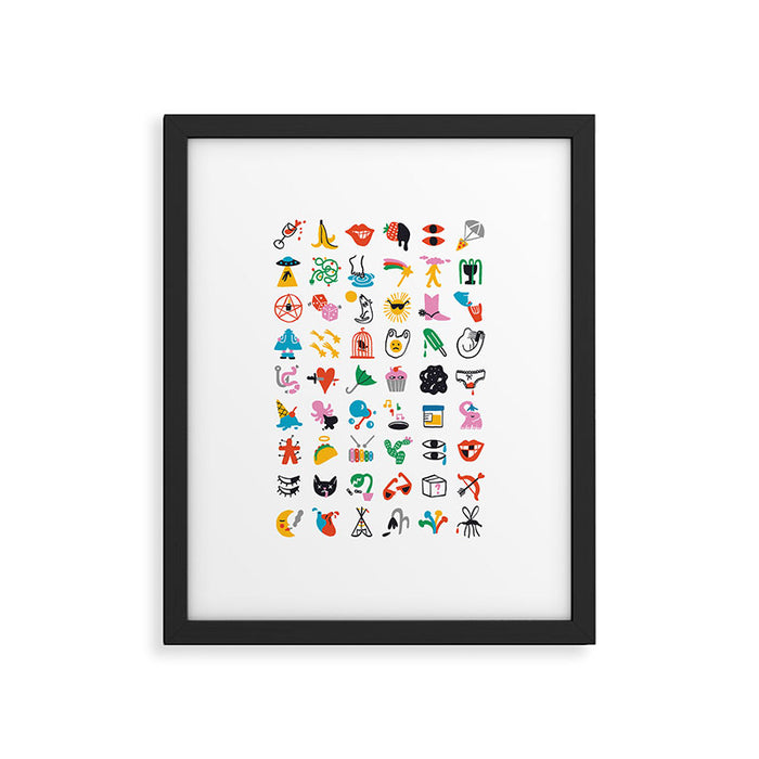 Relevant Symbols Framed Art Print Gallery Image 1