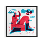 Runaway Pegasus Framed Canvas Print Gallery Image 3