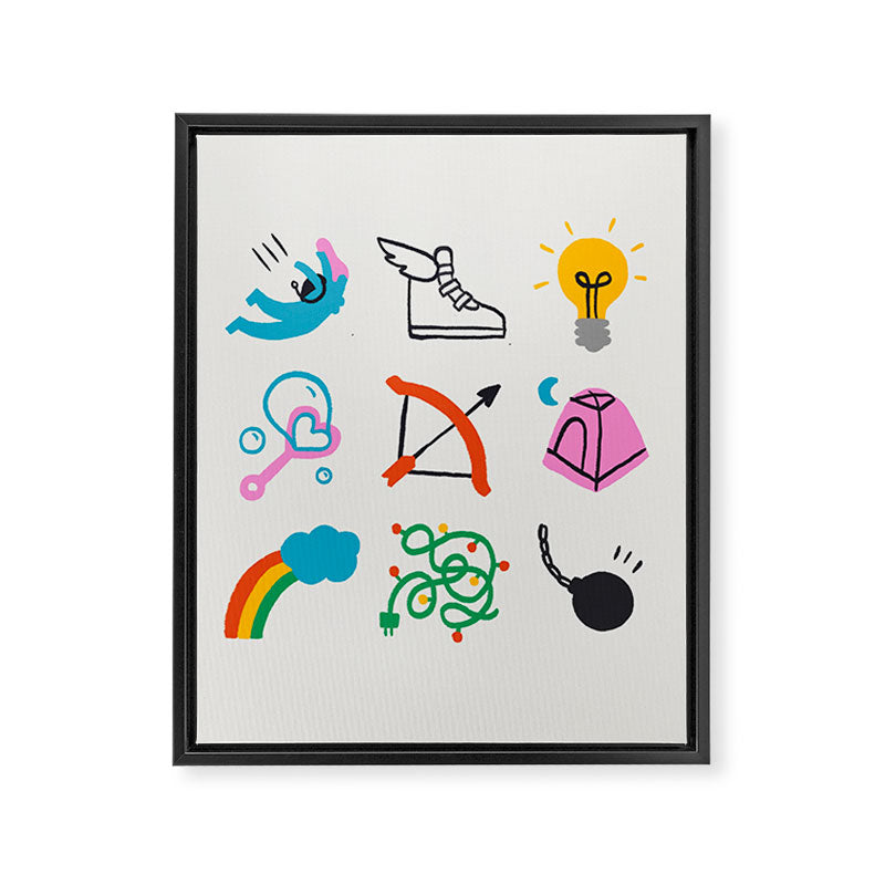 Sagittarius Emoji Framed Canvas Print Gallery Image 8