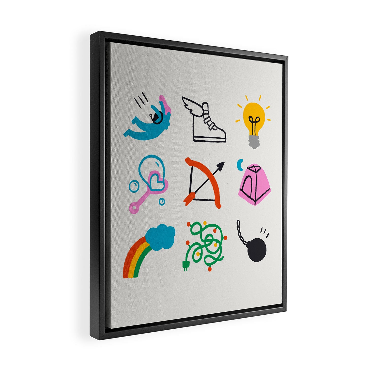 Sagittarius Emoji Framed Canvas Print Gallery Image 2