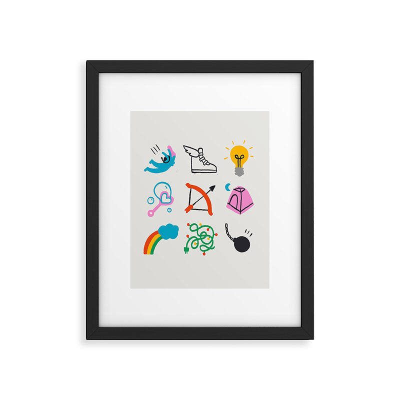 Sagittarius Emoji Framed Art Print Gallery Image 6