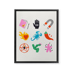 Scorpio Emoji Framed Canvas Print Gallery Image 8