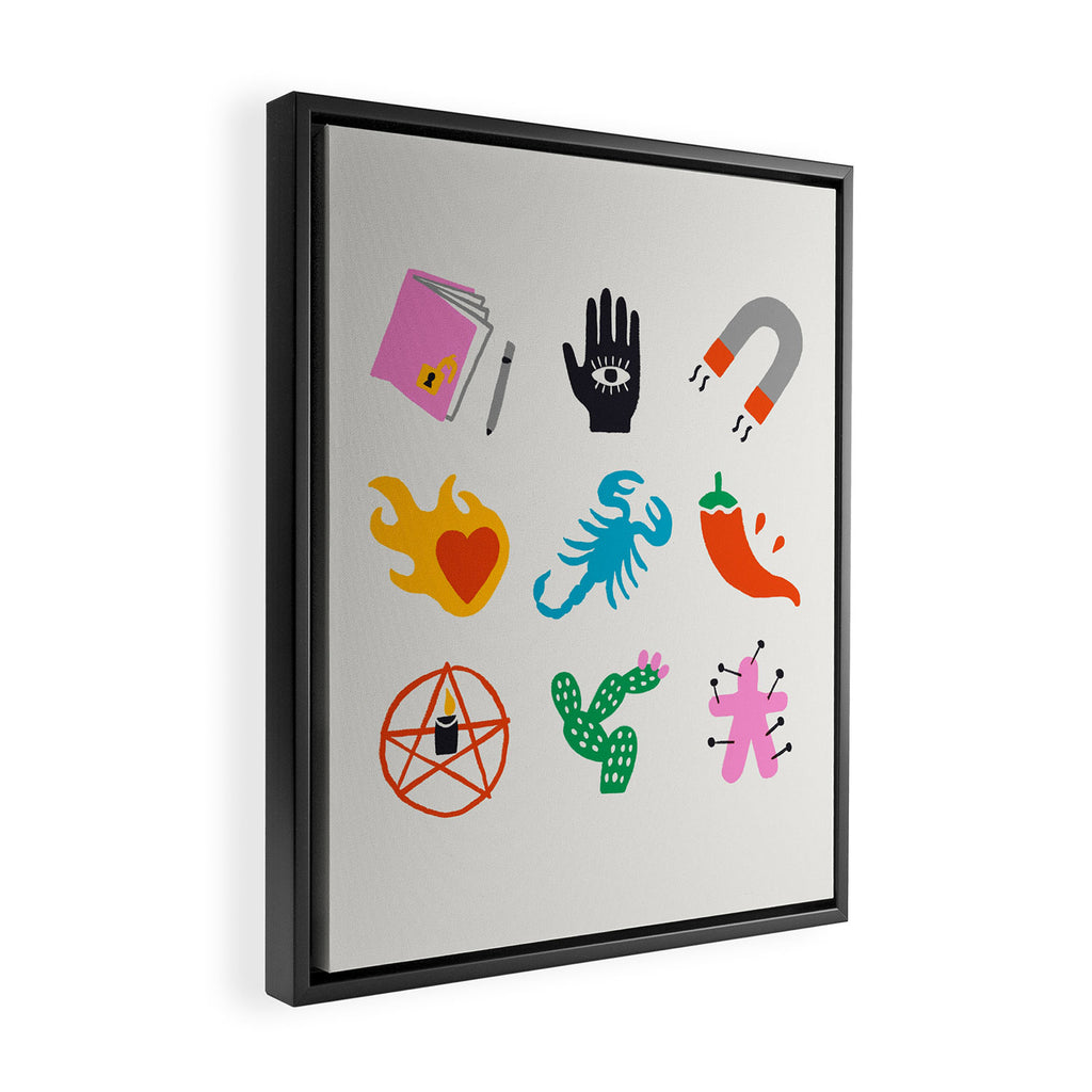 Scorpio Emoji Framed Canvas Print Gallery Image 2